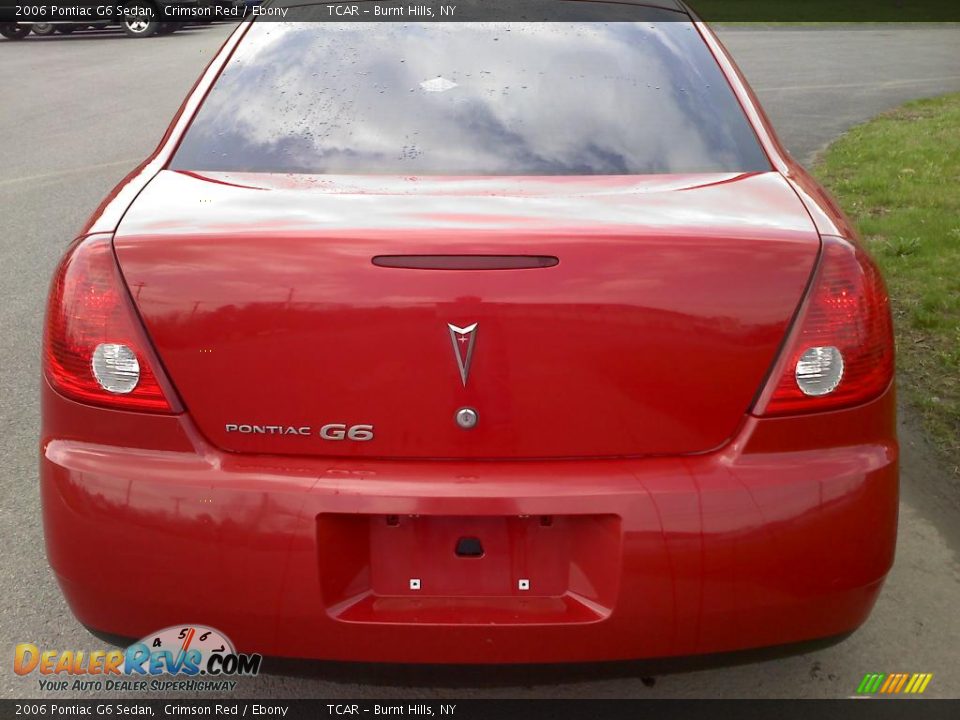 2006 Pontiac G6 Sedan Crimson Red / Ebony Photo #6