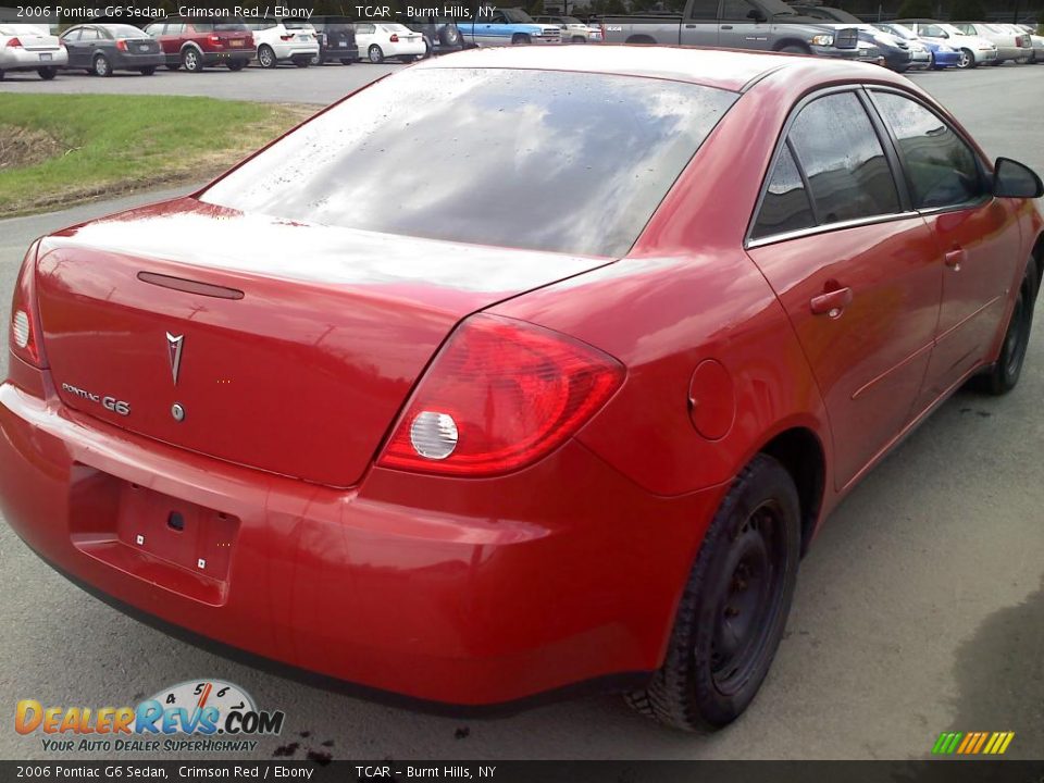 2006 Pontiac G6 Sedan Crimson Red / Ebony Photo #7