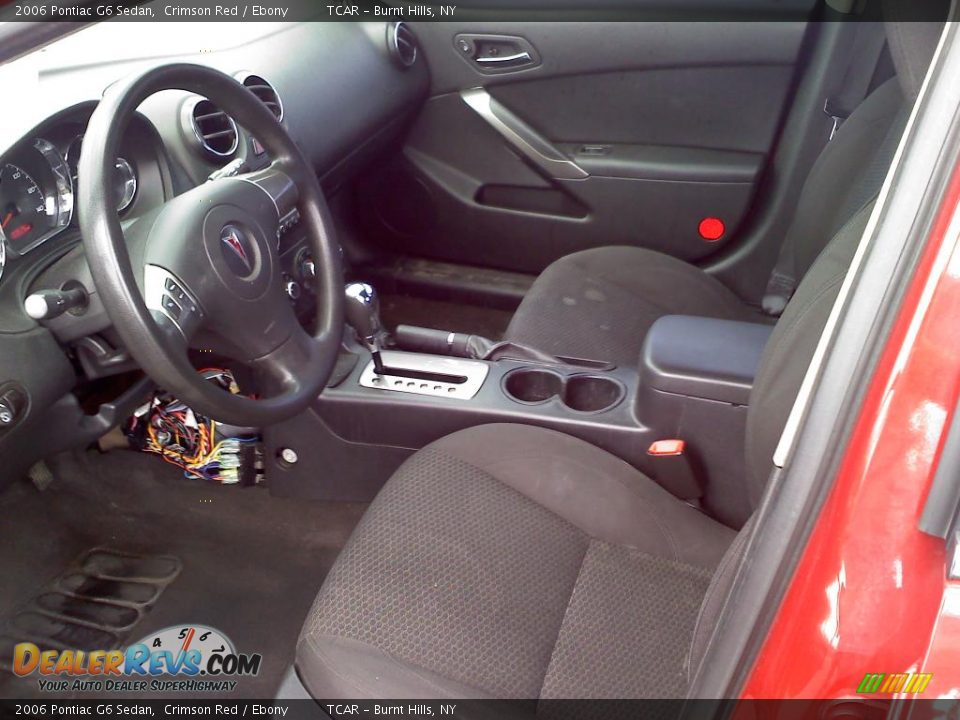 2006 Pontiac G6 Sedan Crimson Red / Ebony Photo #8