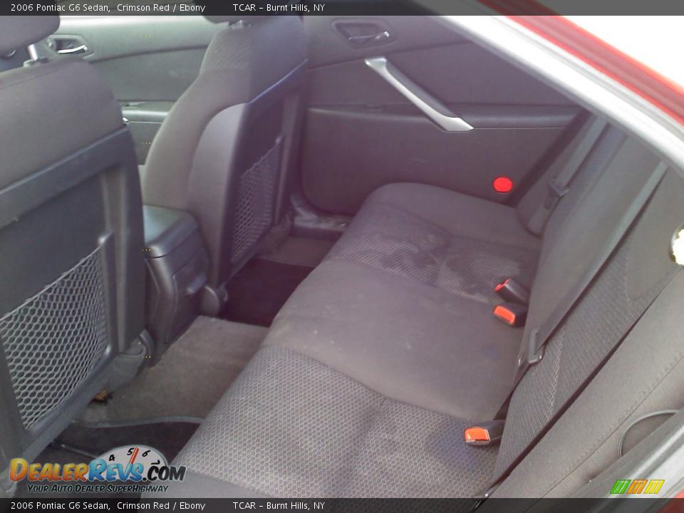 2006 Pontiac G6 Sedan Crimson Red / Ebony Photo #9