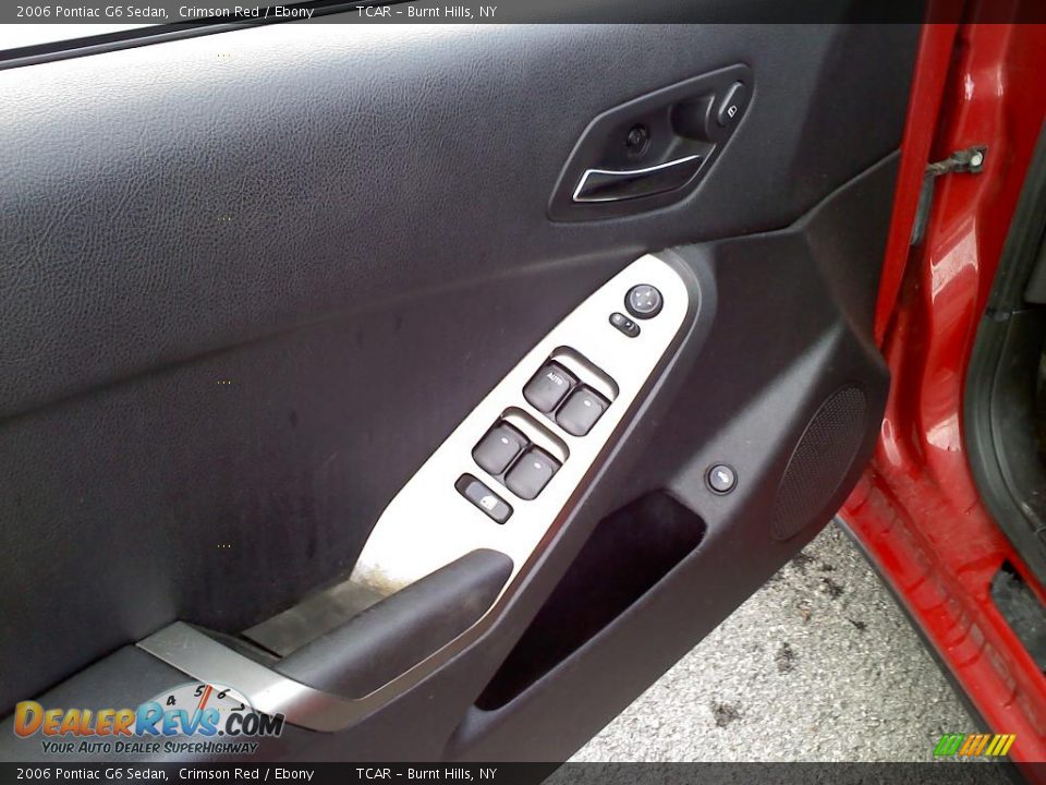 2006 Pontiac G6 Sedan Crimson Red / Ebony Photo #10