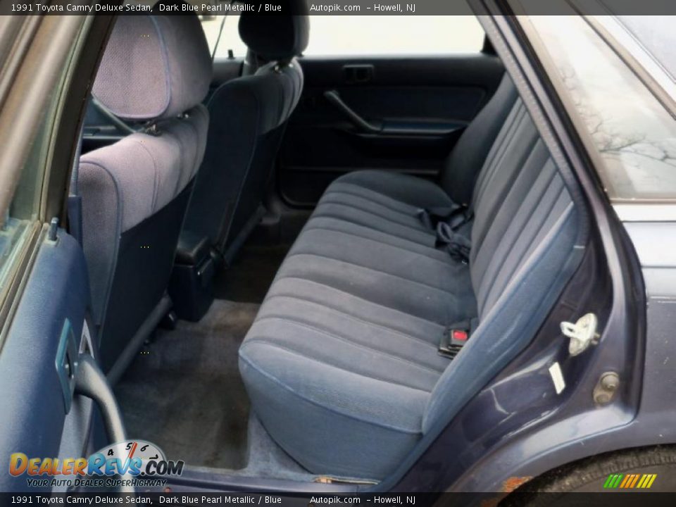 Blue Interior - 1991 Toyota Camry Deluxe Sedan Photo #10