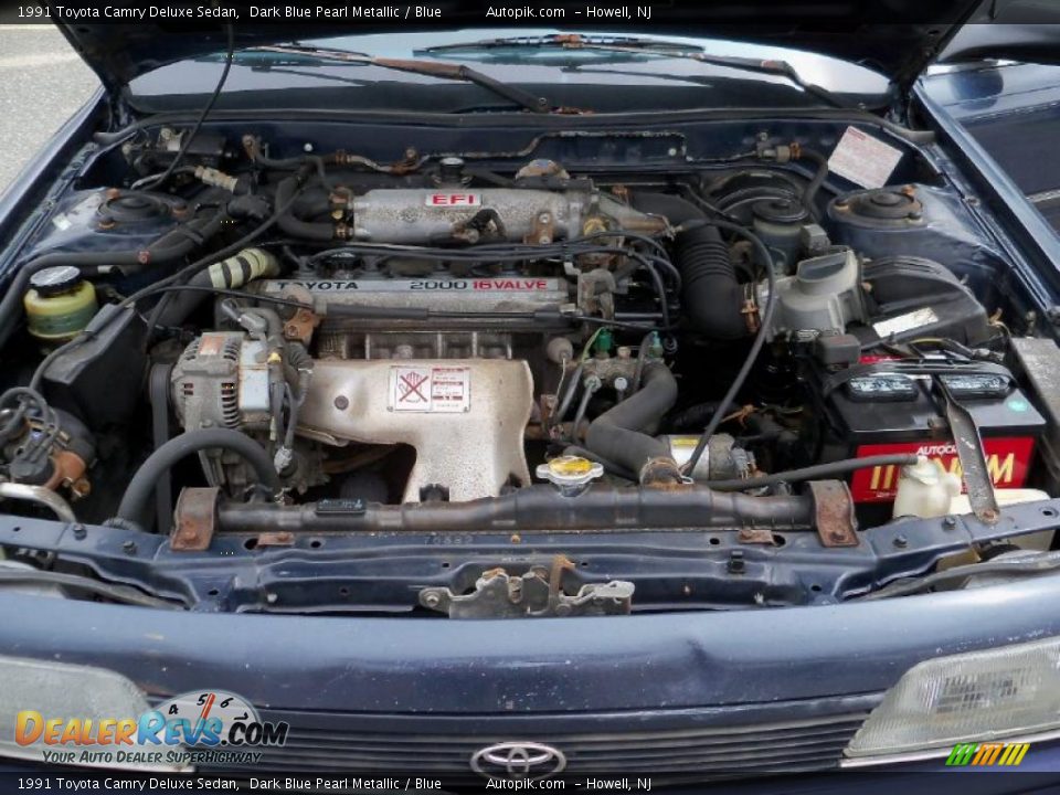 1991 Toyota Camry Deluxe Sedan 2.0 Liter DOHC 16-Valve 4 Cylinder Engine Photo #15