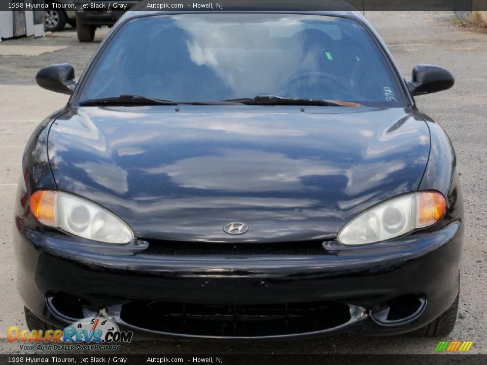 1998 Hyundai Tiburon Jet Black / Gray Photo #1