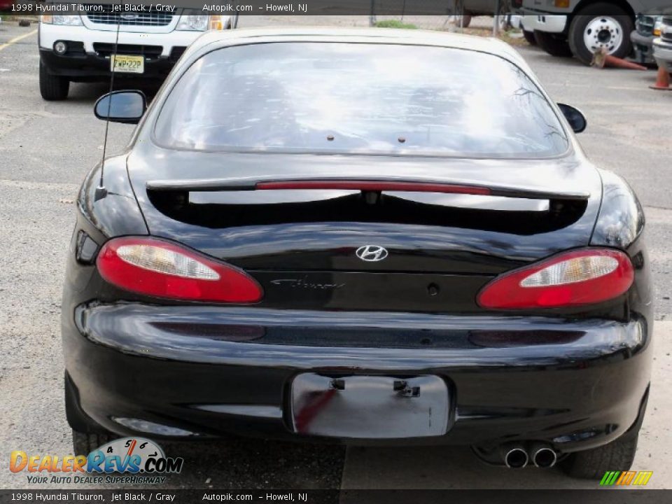 1998 Hyundai Tiburon Jet Black / Gray Photo #4