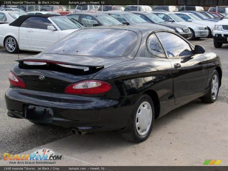 1998 Hyundai Tiburon Jet Black / Gray Photo #5