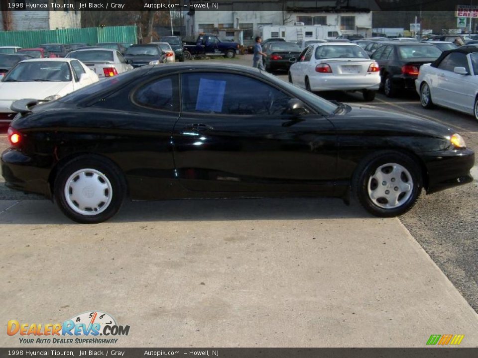 1998 Hyundai Tiburon Jet Black / Gray Photo #7