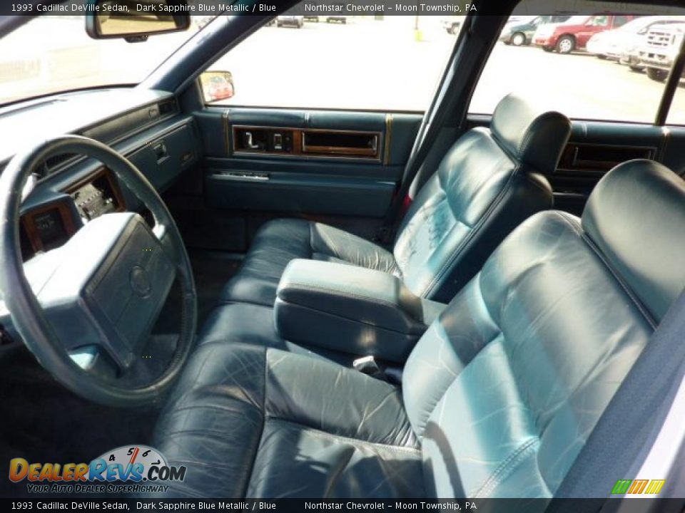 Blue Interior - 1993 Cadillac DeVille Sedan Photo #7