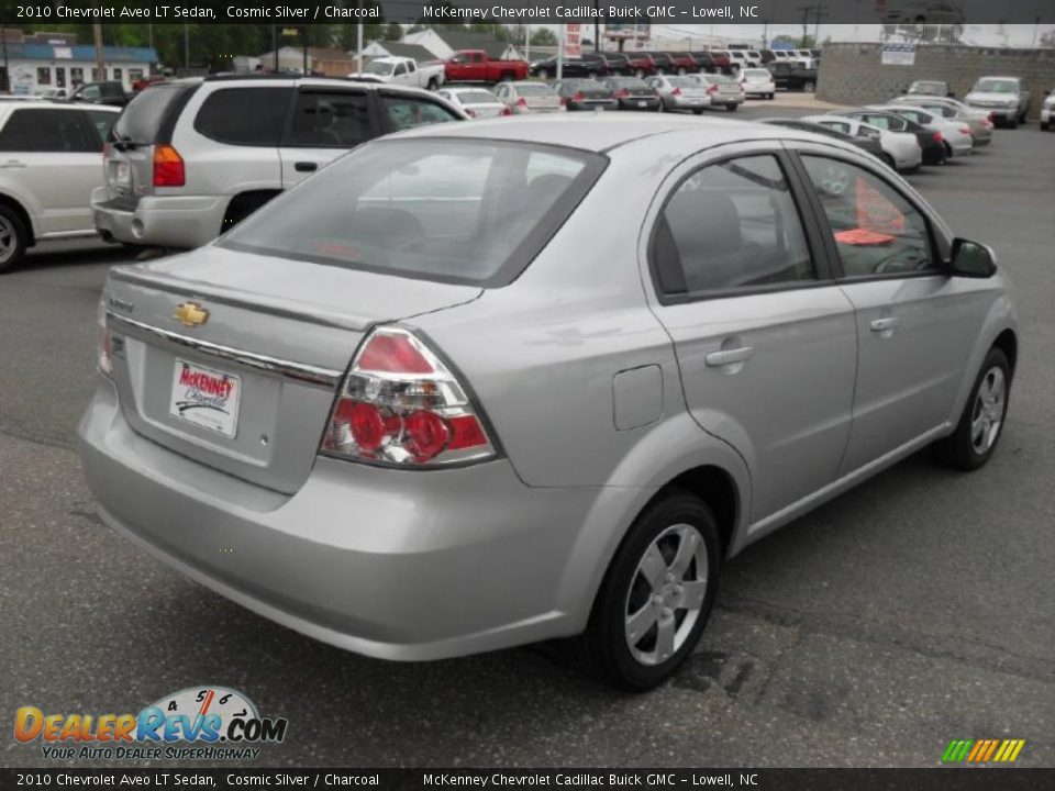 2010 Chevrolet Aveo Lt Sedan Cosmic Silver   Charcoal Photo #4 