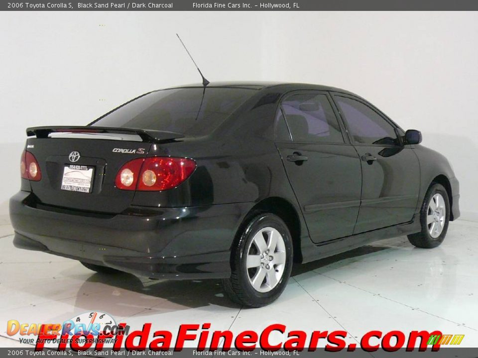 2006 Toyota Corolla S Black Sand Pearl / Dark Charcoal Photo #2
