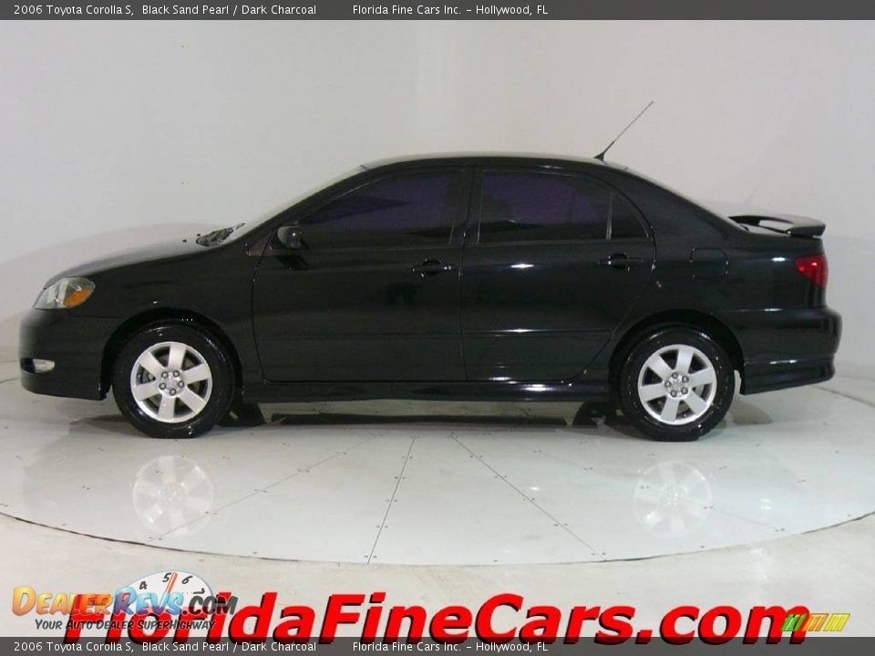 2006 Toyota Corolla S Black Sand Pearl / Dark Charcoal Photo #3