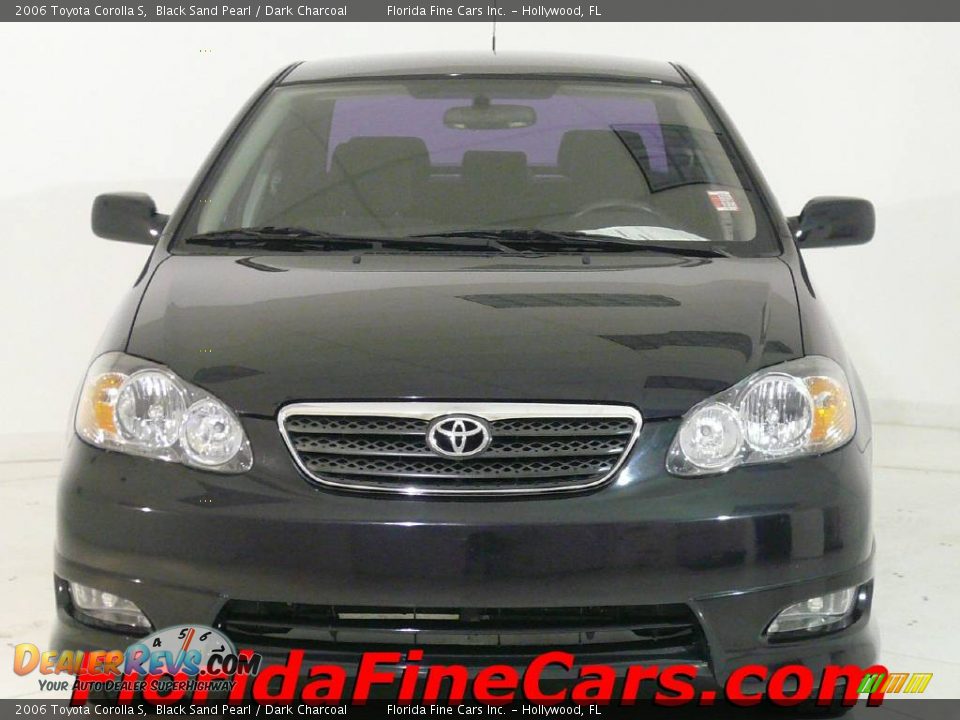2006 Toyota Corolla S Black Sand Pearl / Dark Charcoal Photo #5