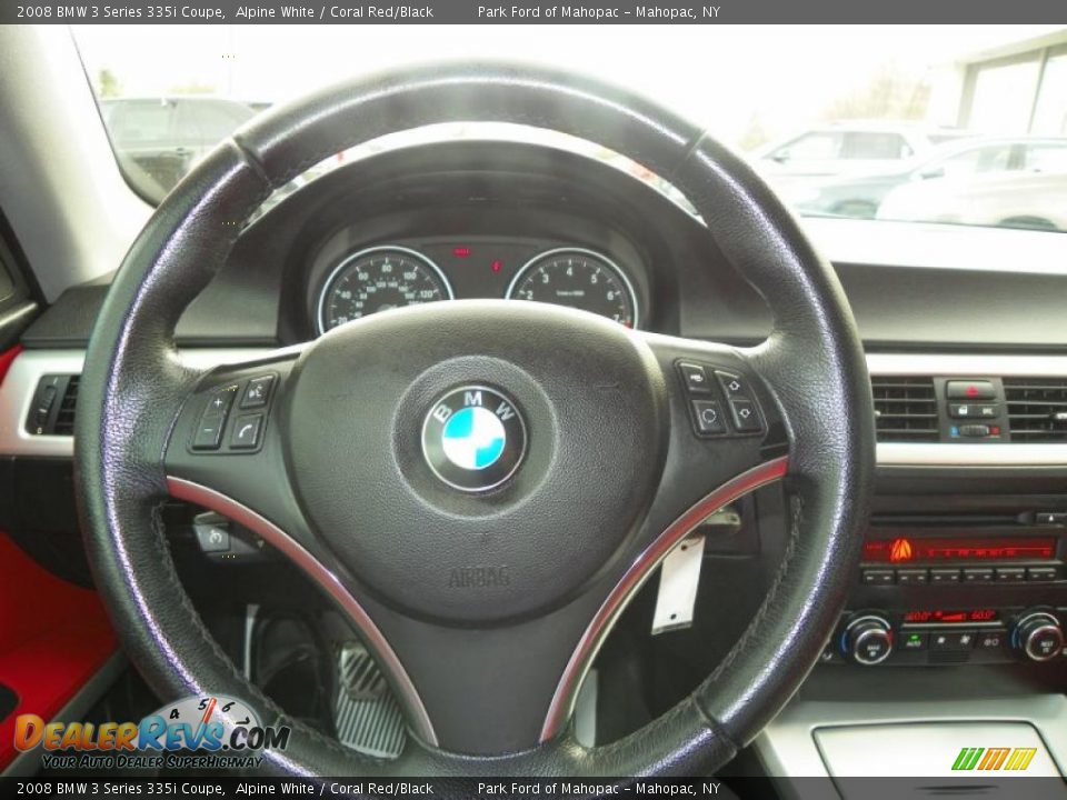 2008 BMW 3 Series 335i Coupe Steering Wheel Photo #15