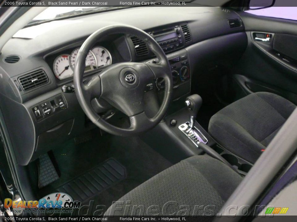 2006 Toyota Corolla S Black Sand Pearl / Dark Charcoal Photo #12