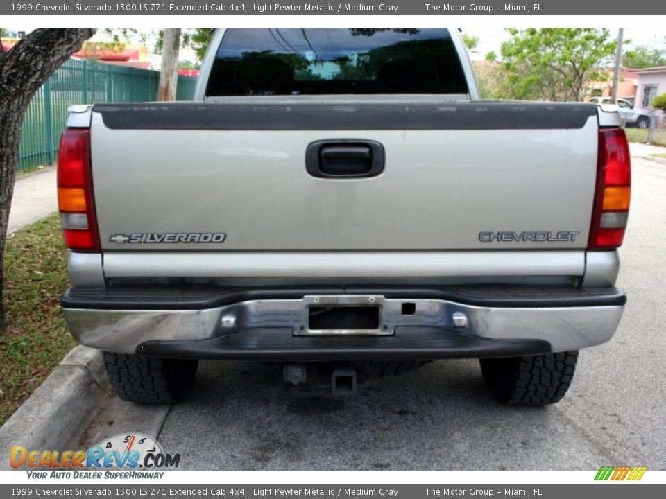 1999 Chevrolet Silverado 1500 LS Z71 Extended Cab 4x4 Light Pewter Metallic / Medium Gray Photo #18