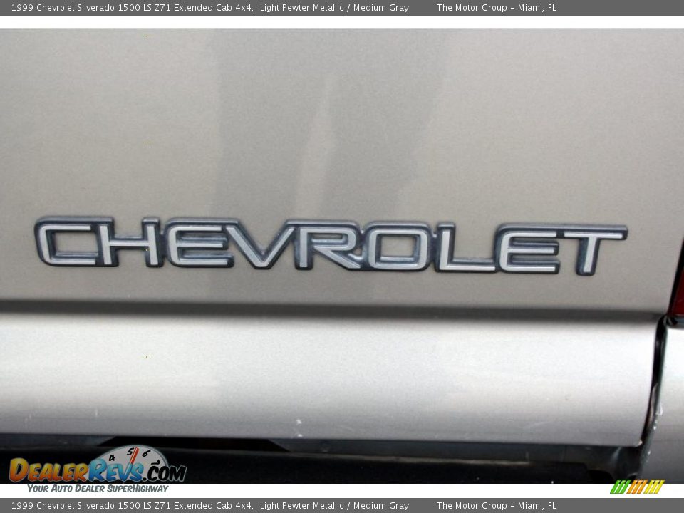 1999 Chevrolet Silverado 1500 LS Z71 Extended Cab 4x4 Light Pewter Metallic / Medium Gray Photo #30