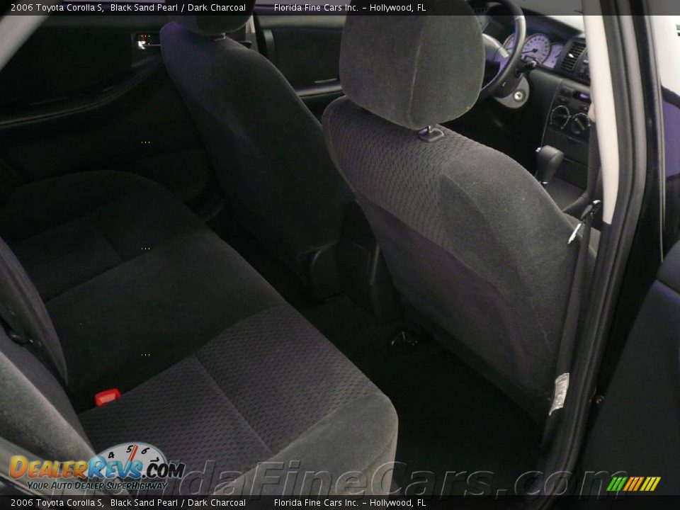 2006 Toyota Corolla S Black Sand Pearl / Dark Charcoal Photo #15
