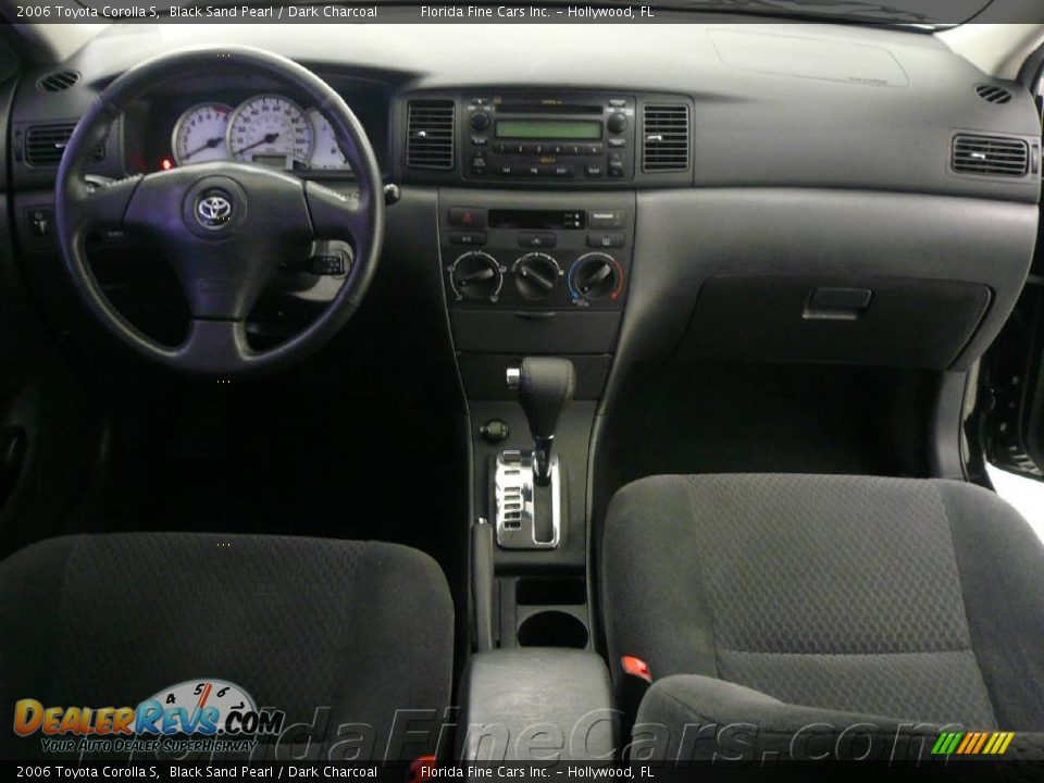 2006 Toyota Corolla S Black Sand Pearl / Dark Charcoal Photo #16