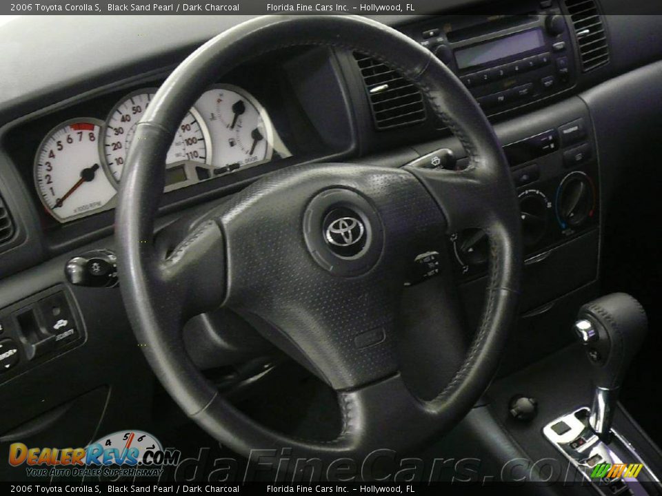2006 Toyota Corolla S Black Sand Pearl / Dark Charcoal Photo #17