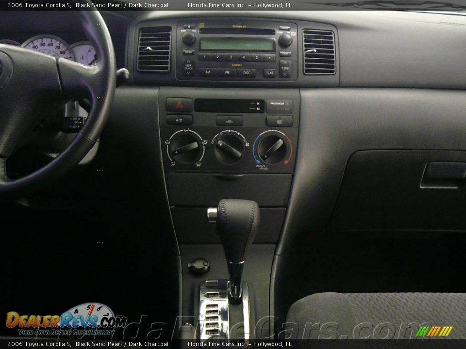 2006 Toyota Corolla S Black Sand Pearl / Dark Charcoal Photo #18