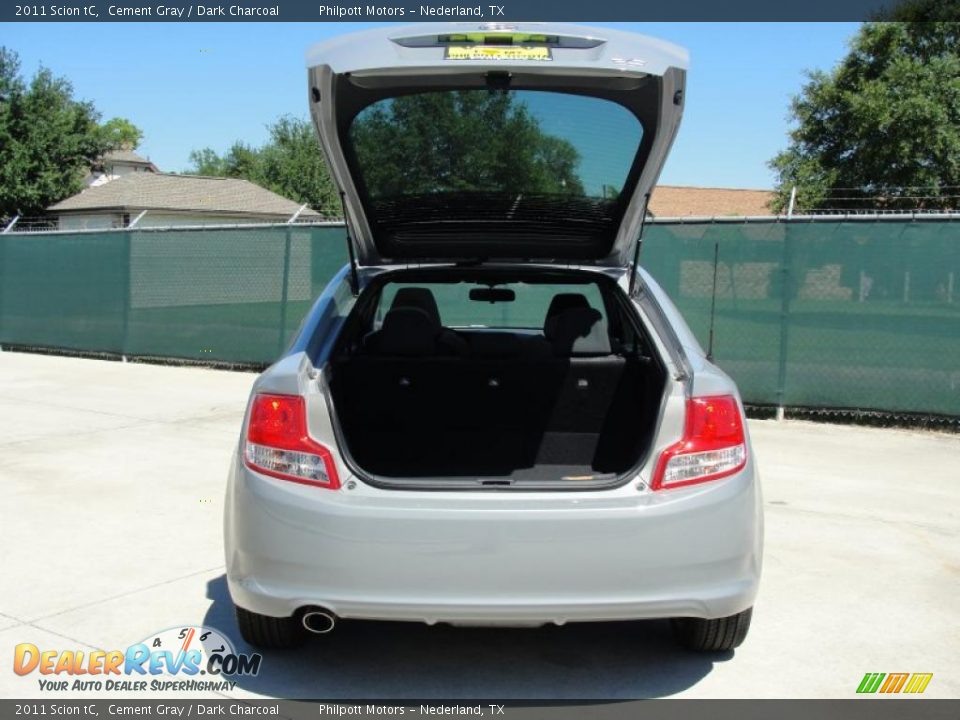 2011 Scion tC Cement Gray / Dark Charcoal Photo #17