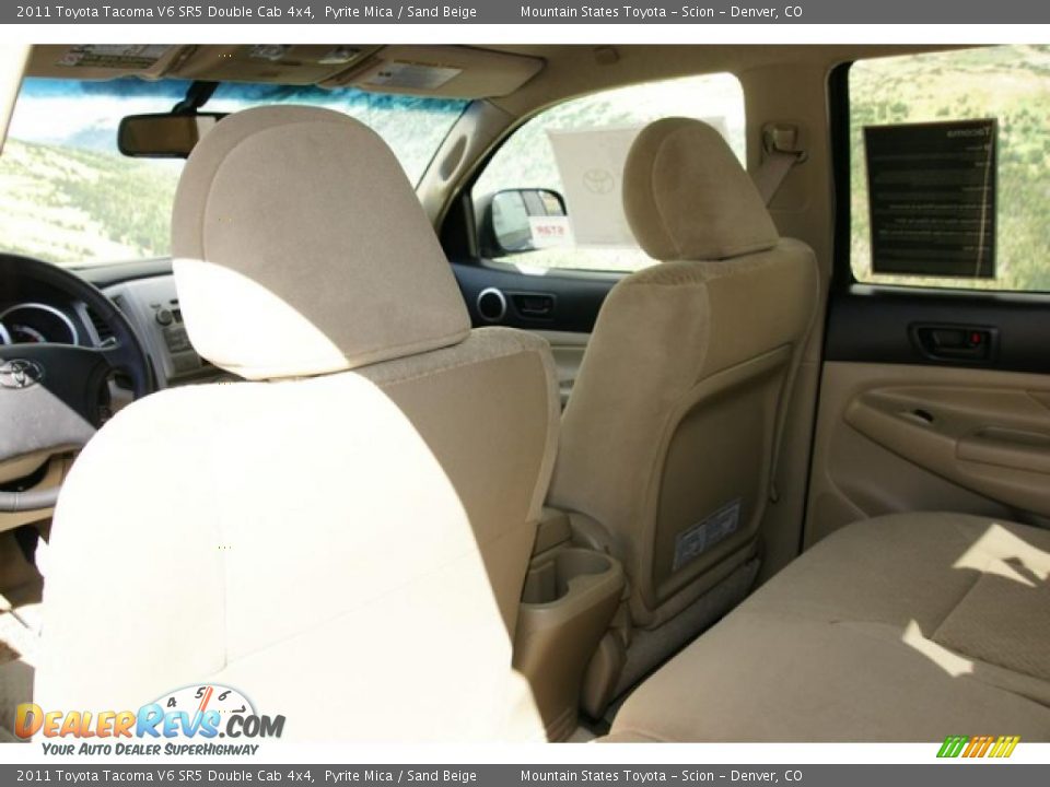 Sand Beige Interior - 2011 Toyota Tacoma V6 SR5 Double Cab 4x4 Photo #7