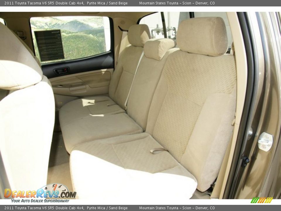 Sand Beige Interior - 2011 Toyota Tacoma V6 SR5 Double Cab 4x4 Photo #8