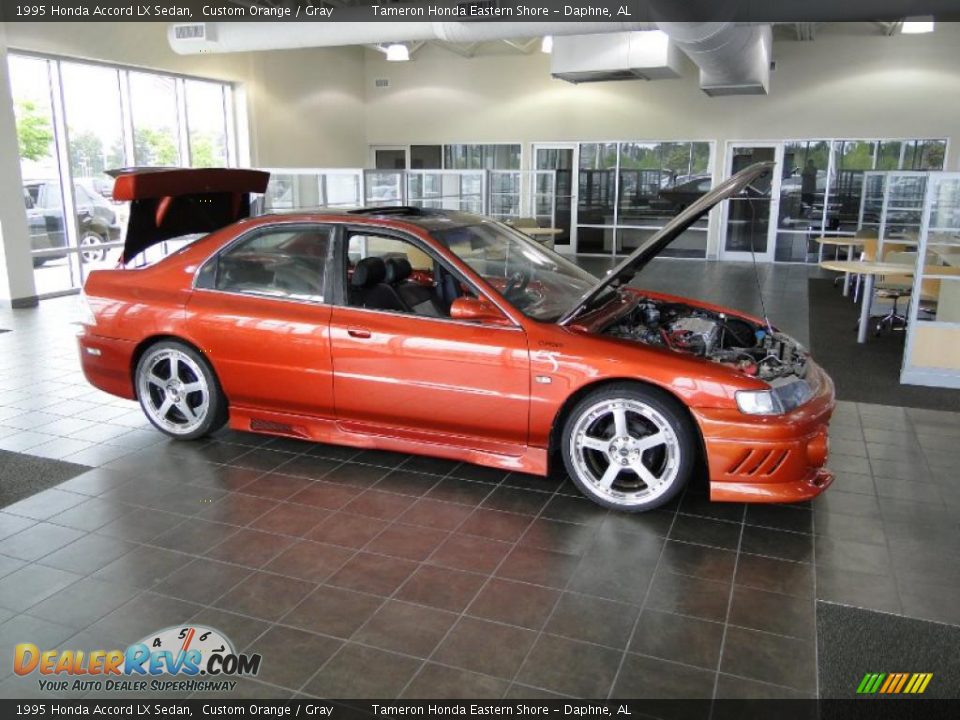 1995 Honda Accord LX Sedan Custom Orange / Gray Photo #1