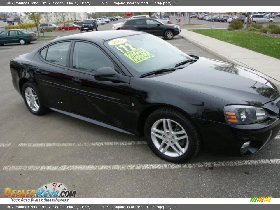 2007 Pontiac Grand Prix GT Sedan Black / Ebony Photo #3