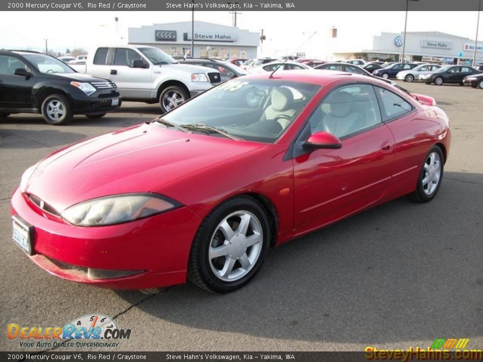 2000 Mercury Cougar V6 Rio Red / Graystone Photo #1