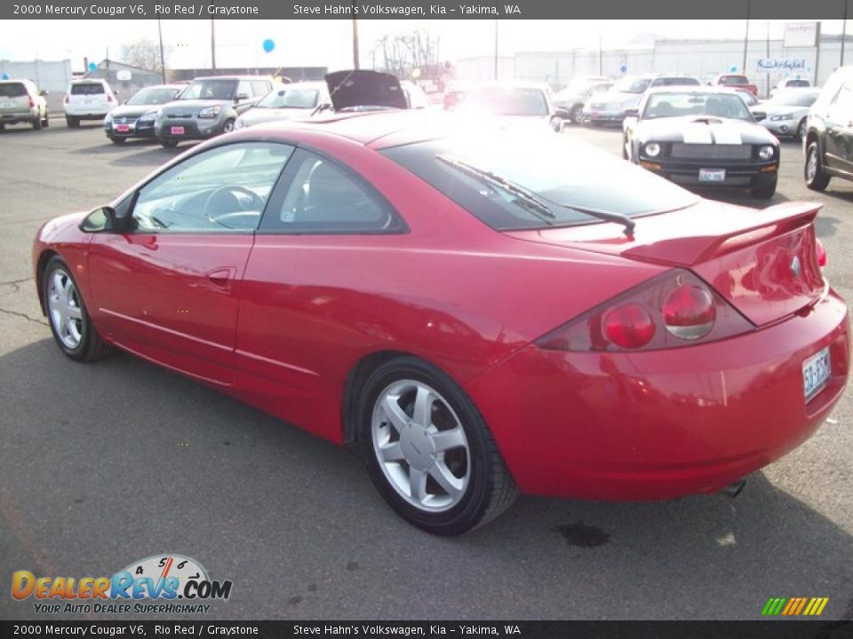 2000 Mercury Cougar V6 Rio Red / Graystone Photo #4