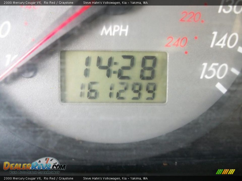 2000 Mercury Cougar V6 Rio Red / Graystone Photo #13