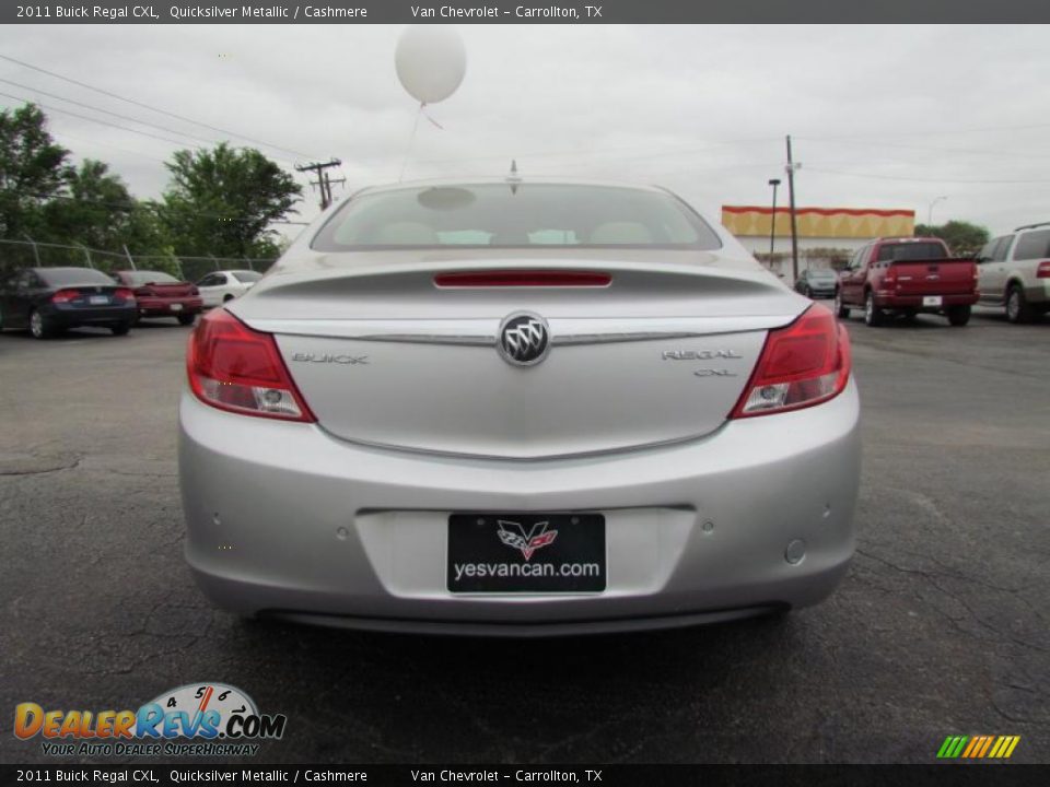 2011 Buick Regal CXL Quicksilver Metallic / Cashmere Photo #6
