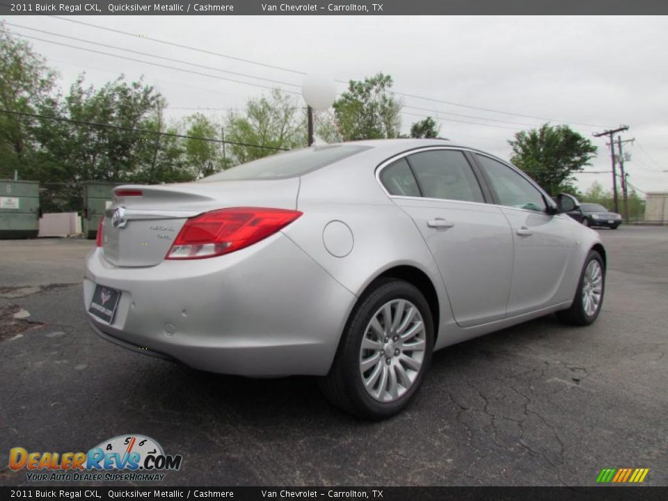 2011 Buick Regal CXL Quicksilver Metallic / Cashmere Photo #7