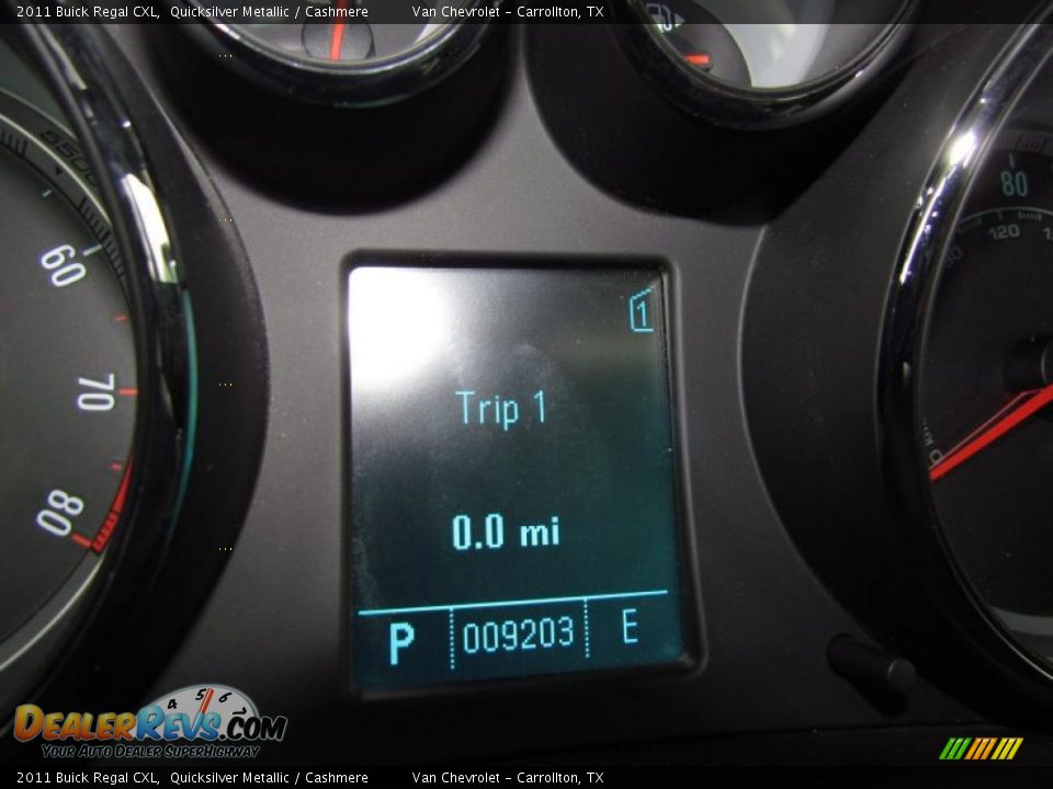 2011 Buick Regal CXL Quicksilver Metallic / Cashmere Photo #24