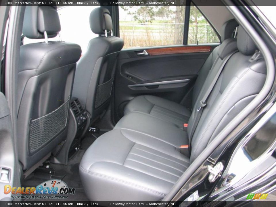 Black Interior - 2008 Mercedes-Benz ML 320 CDI 4Matic Photo #6