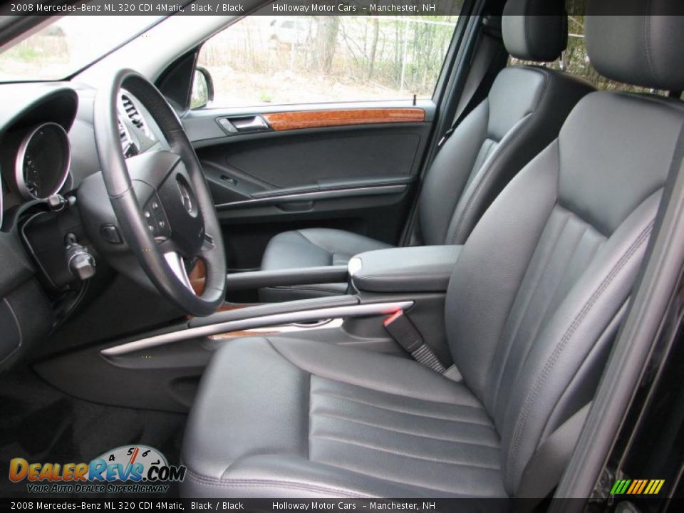 Black Interior - 2008 Mercedes-Benz ML 320 CDI 4Matic Photo #9
