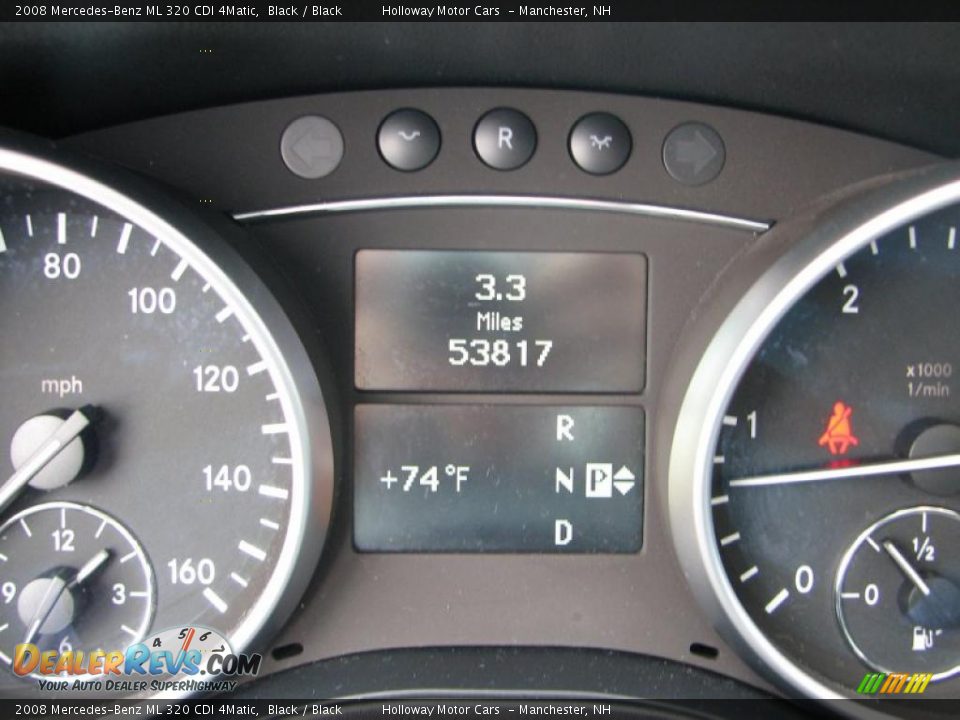 2008 Mercedes-Benz ML 320 CDI 4Matic Black / Black Photo #10