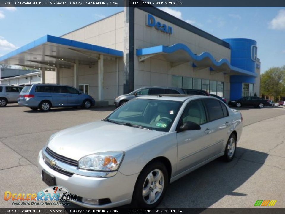 2005 Chevrolet Malibu LT V6 Sedan Galaxy Silver Metallic / Gray Photo #1