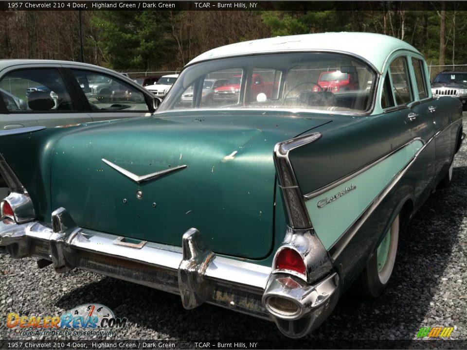 1957 Chevrolet 210 4 Door Highland Green / Dark Green Photo #3