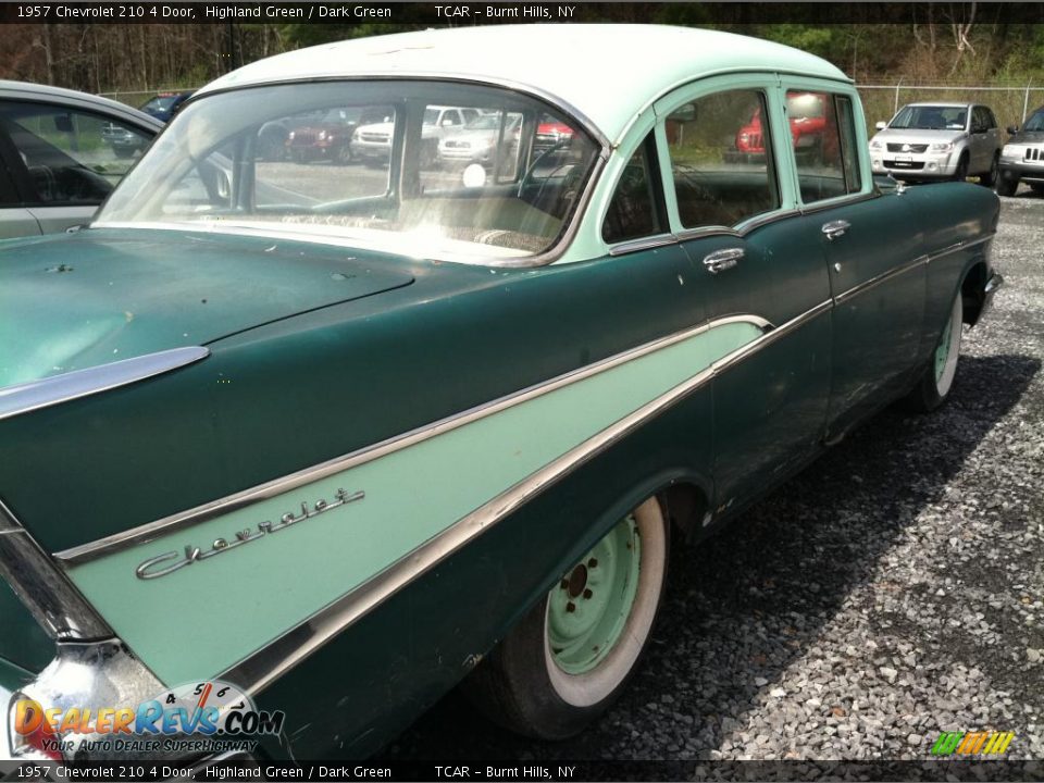 1957 Chevrolet 210 4 Door Highland Green / Dark Green Photo #5