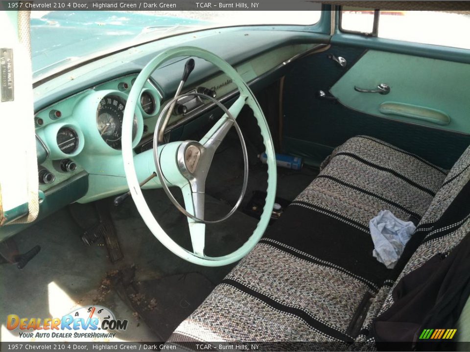 Dark Green Interior - 1957 Chevrolet 210 4 Door Photo #7