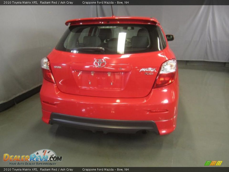 2010 Toyota Matrix XRS Radiant Red / Ash Gray Photo #12