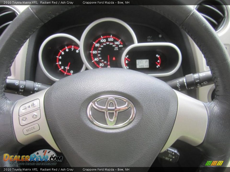 2010 Toyota Matrix XRS Radiant Red / Ash Gray Photo #27