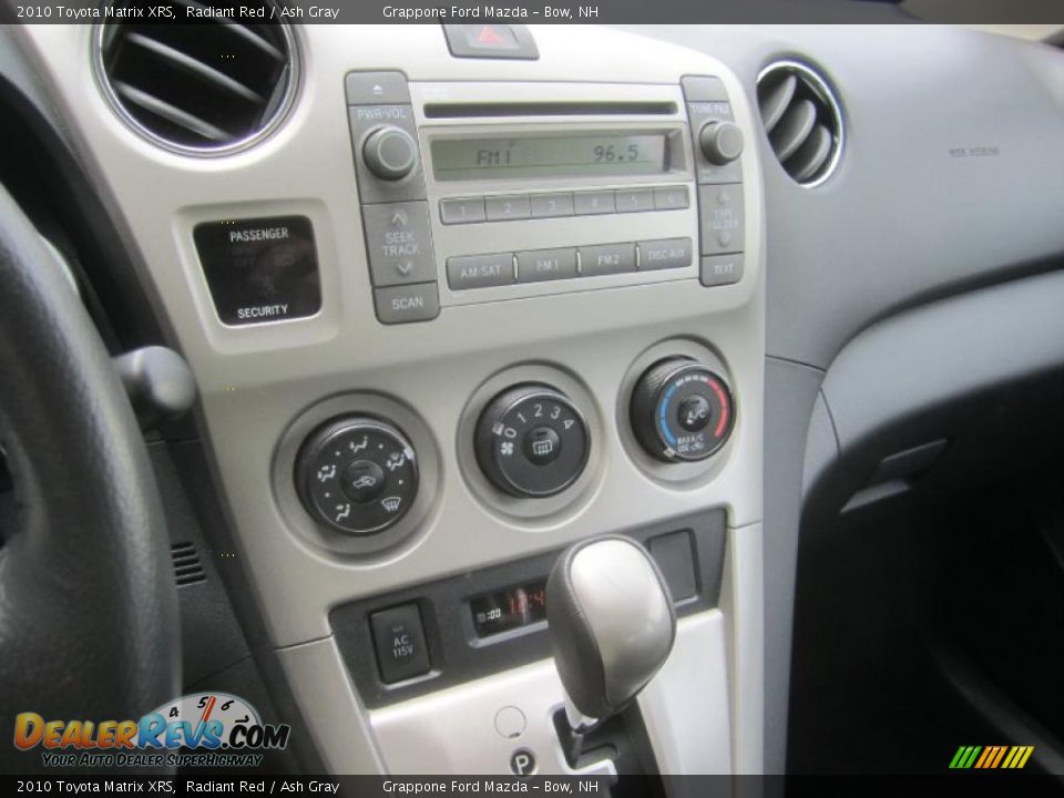 2010 Toyota Matrix XRS Radiant Red / Ash Gray Photo #30