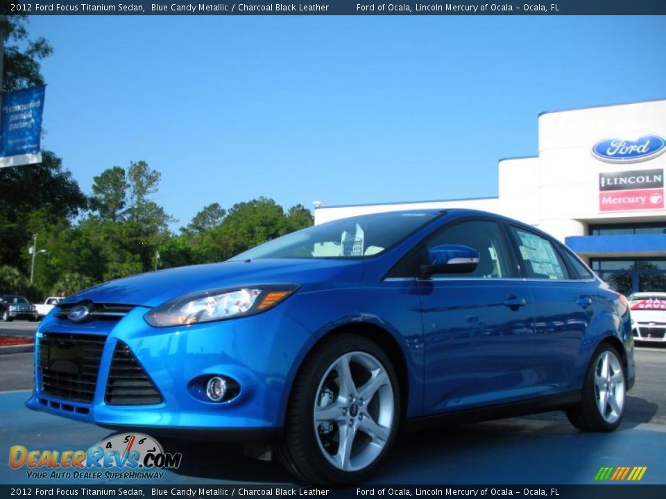 Front 3/4 View of 2012 Ford Focus Titanium Sedan Photo #1