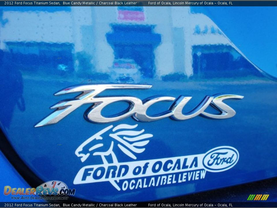 2012 Ford Focus Titanium Sedan Blue Candy Metallic / Charcoal Black Leather Photo #4