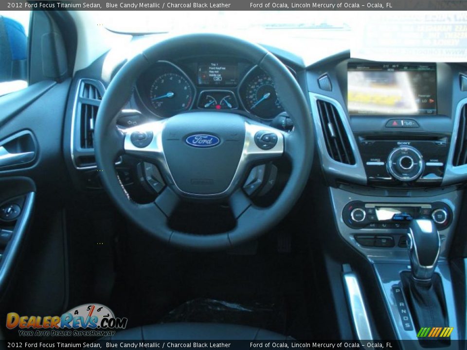 Dashboard of 2012 Ford Focus Titanium Sedan Photo #7