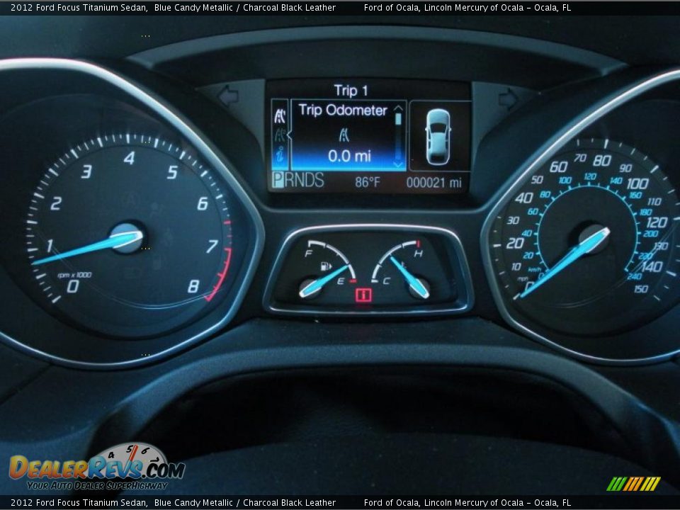 2012 Ford Focus Titanium Sedan Gauges Photo #8