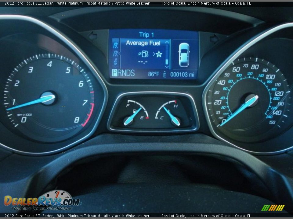 2012 Ford Focus SEL Sedan Gauges Photo #8